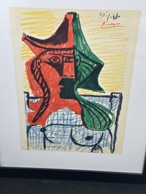 Pablo Picasso "Les Dejeuners" Lithograph COA
