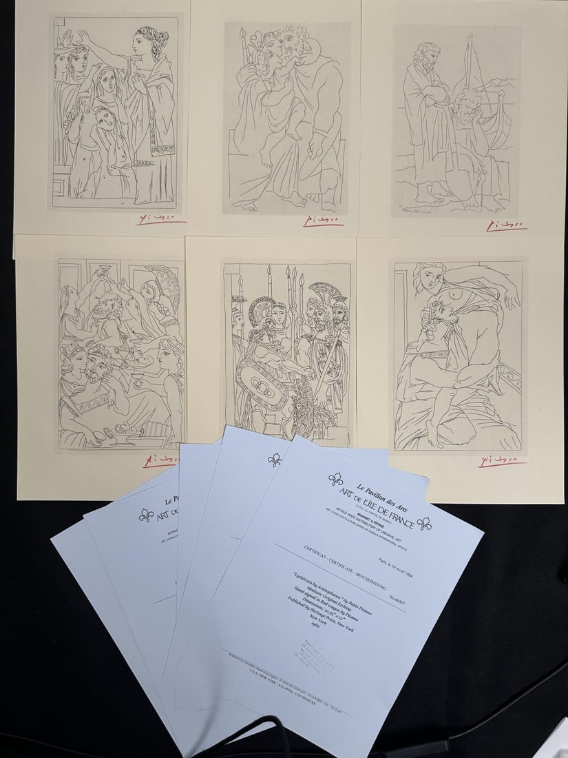 6pc Pablo Picasso "Lysistrata by Aristophanes" (1 of 10)