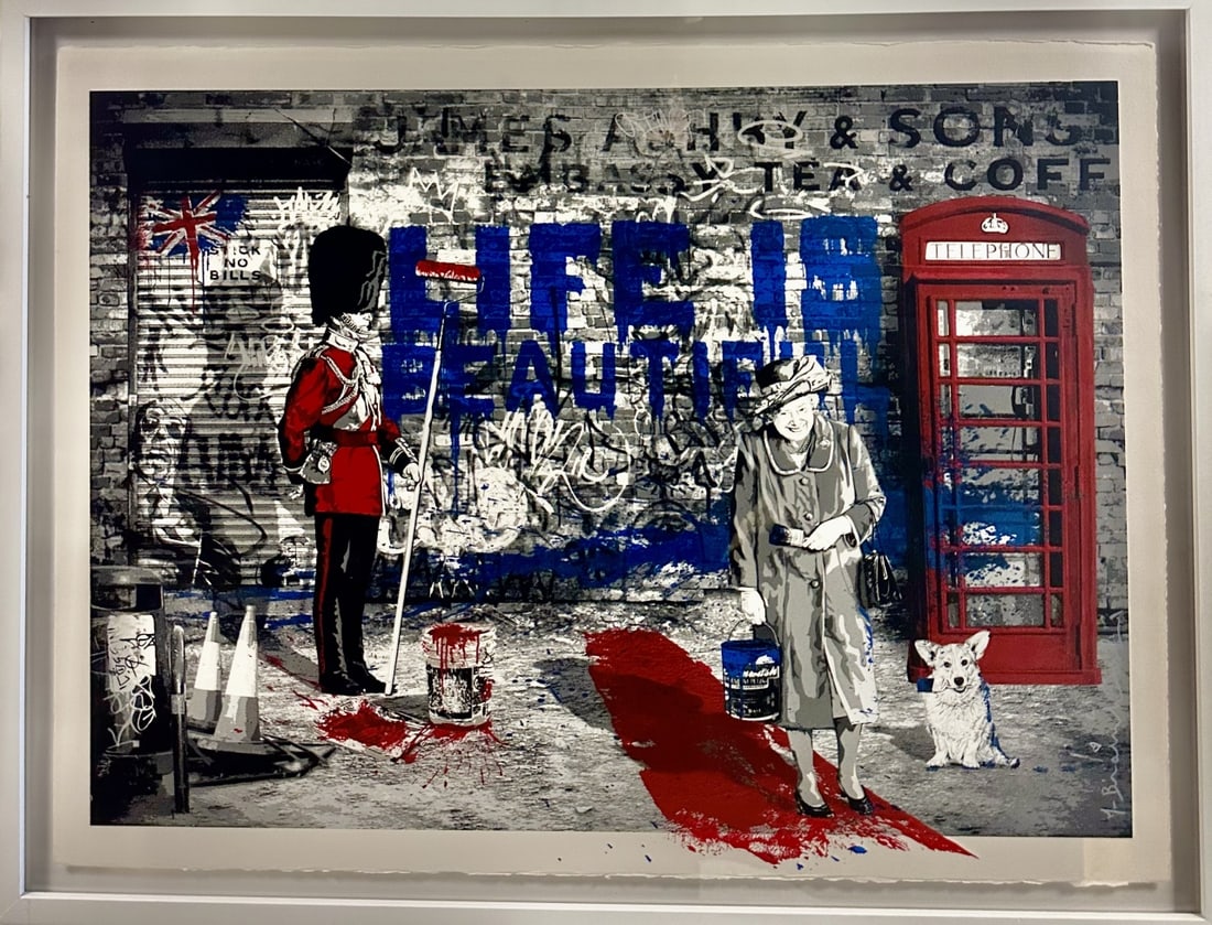 Mr Brainwash LE Litho "Jubilation" Queen Elizabeth (1 of 9)