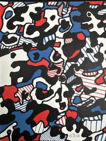 Jean Dubuffet Silkscreen from Book "Cerceaux"