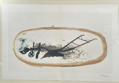 Georges Braque "La Charrue" Lithograph COA