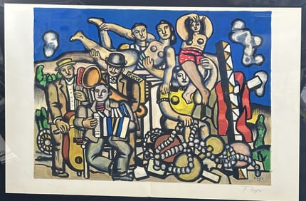 Fernand Leger "Les Musiciens" Lithograph COA