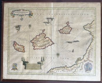 Antq Map Cata Loniae Pars Insola Balearides