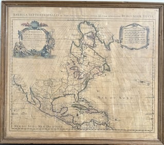 18C Map North America "America Septentrionalis"