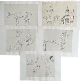 5pc Henri de Toulouse-Lautrec Lithographs