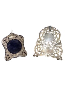 2 Sterling Silver Picture Frames 3.635 T Oz