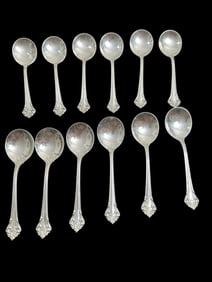 12pc Sterling Alvin Sterling "Chateau Rose"