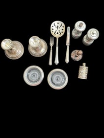 11pc Weighted Sterling Items