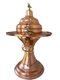 19C Turkish Copper & Brass Brazier