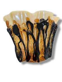 Sergio Costantino Murano Italy Handkerchief Vase