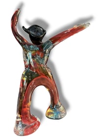 Sergio Costantino Murano Italy Exuberant Figurine