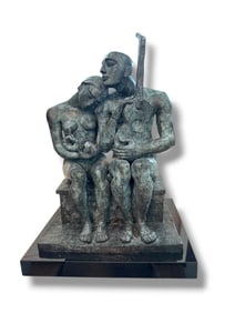 Yuri Yuroz Bronze Sculpture "Together in Time"