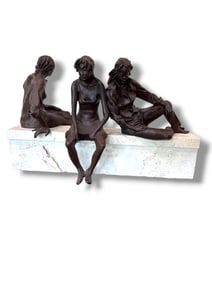 Albert Brenner Sculpture "The Conversation" 1993