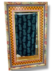 MacKenzie-Childs Mirror Includes Plaque on Verso