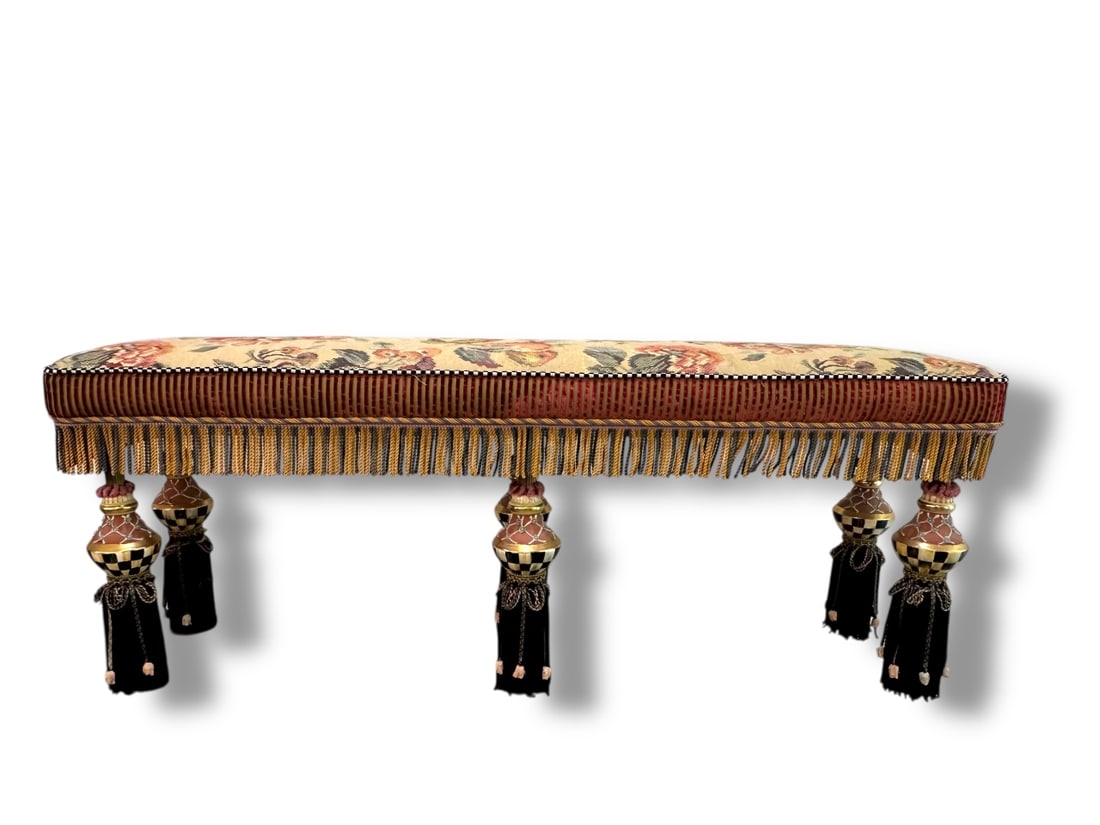 Mackenzie-Childs Cushioned Bench Window Seat (1 of 12)