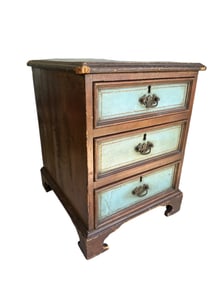 20C Walnut Diminutive Chest of Drawers 3 Drawers