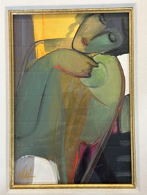 Golkar Gouache "Sleeping Muse" on Paper