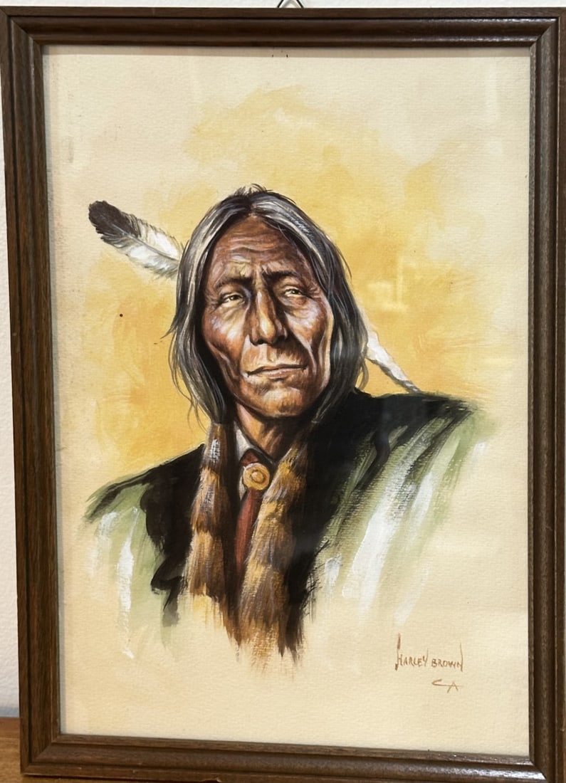 Harley Brown (b 1939) Pastel "Joshua Wildman" (1 of 3)