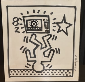 Keith Haring Lithograph 1981 Pop Art