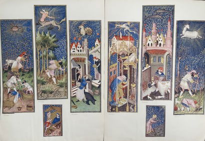 2pc Henri Matisse "Work of the Months"