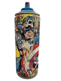 Mr. Brainwash Marvel Captain America LE Spray Can