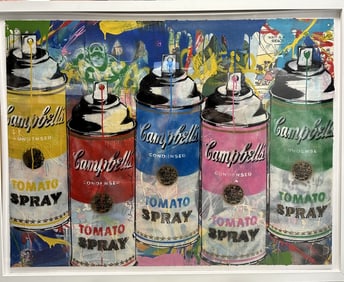 Mr. Brainwash Mixed Media on Paper ORIGINAL COA