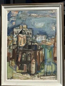 "A View of Tiberias Lake Galilee" Israeli Artist