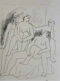 Pablo Picasso "Four Nudes" Litho Stamped & COA