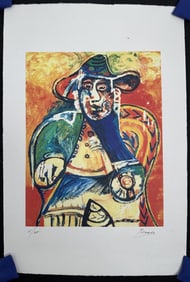 Pablo Picasso "Seated Old Man" Litho