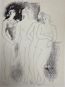 Pablo Picasso Litho "Four Women" COA & Stamped