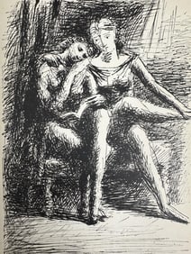 Pablo Picasso Litho "Deux Femmes Nues" Stamp & COA