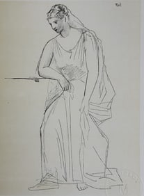 Pablo Picasso Litho "Woman With A Veil" COA Stamp