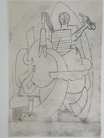 Pablo Picasso Litho Untitled #10/100 COA & Stamp