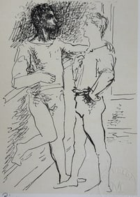 Pablo Picasso Litho "Grace et Mouvement" COA Stamp