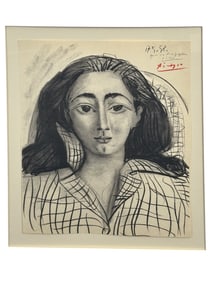 Pablo Picasso "Jacqueline" Lithograph COA
