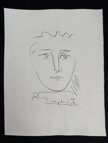 Pablo Picasso "Pour Robie" Etching