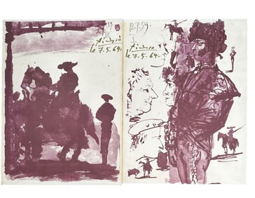 2pc Pablo Picasso Book Covers