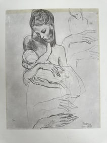 Pablo Picasso "Mother and Child" Lithograph