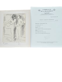 Pablo Picasso "Picasso Dessins" COA & Seal