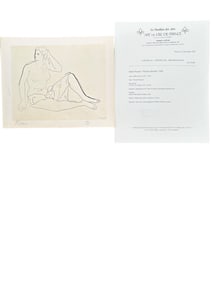 Pablo Picasso "Picasso Dessins" COA & Seal