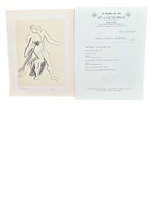 Pablo Picasso "Picasso Dessins" COA & Seal