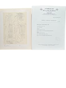 Pablo Picasso "Picasso Dessins" COA & Seal