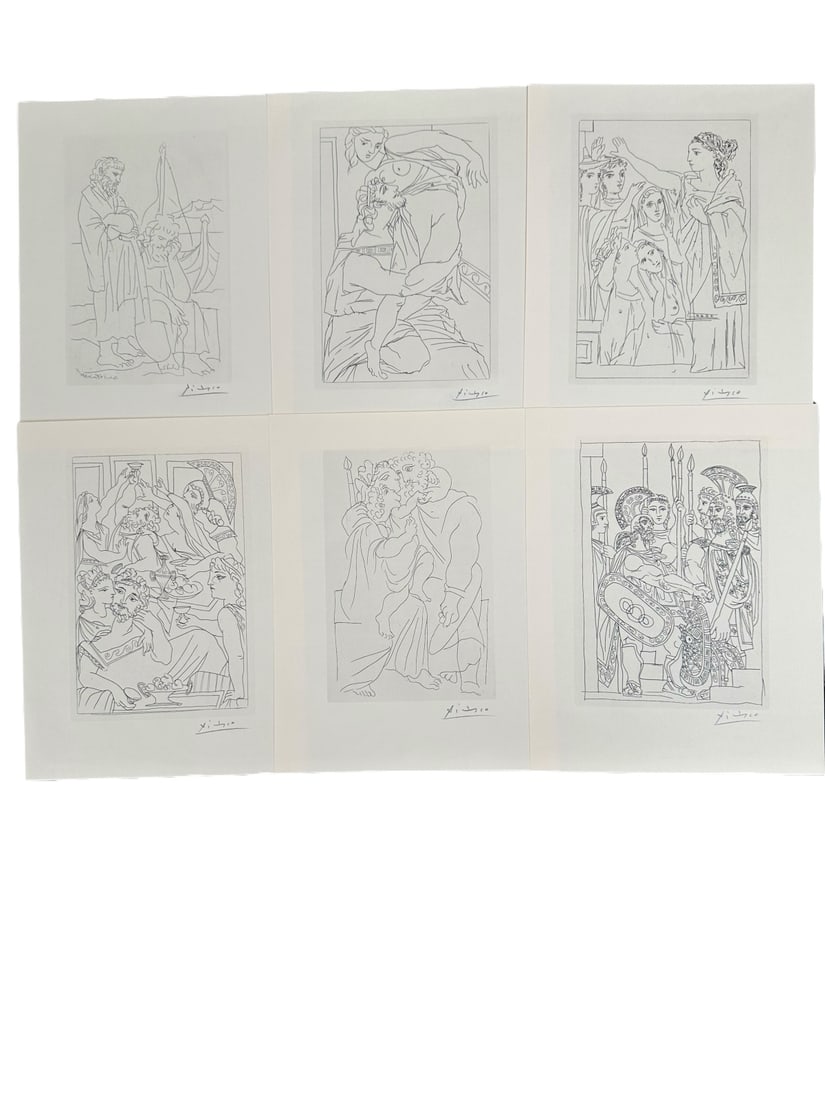 6pc Picasso Etchings "Lysistrata by Aristophanes" (1 of 13)