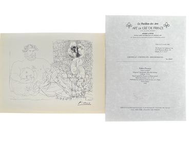 Pablo Picasso "Suite Vollard" Lithograph COA