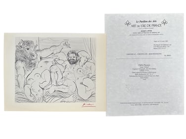 Pablo Picasso "Suite Vollard" Litho COA