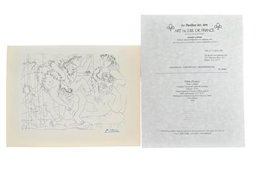 Pablo Picasso "Suite Vollard" Lithograph COA