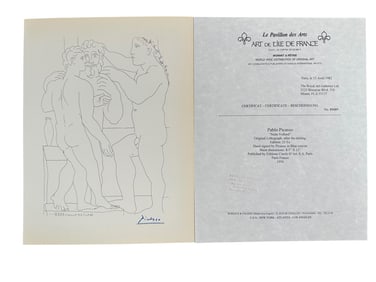 Pablo Picasso "Suite Vollard" Lithograph COA