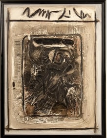 James Groody Original Mixed Media on Board Signed