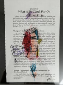 Michael Banks Book Tear Out Original Pen & Marker