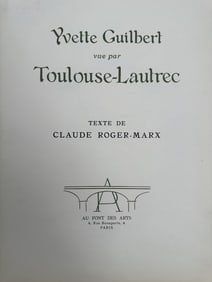 8 Pages "Yvette Guilbert vue par Toulouse-Lautrec"
